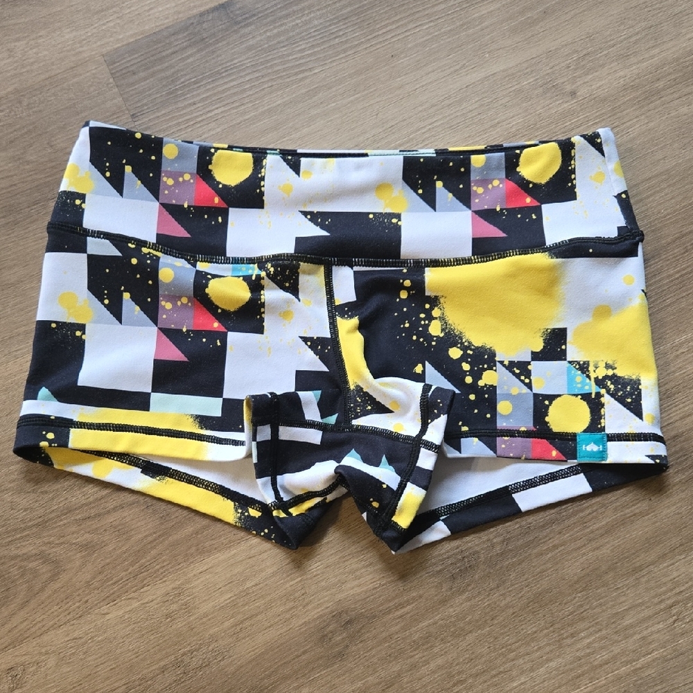 Vibrant Geometric Women's Athletic Shorts